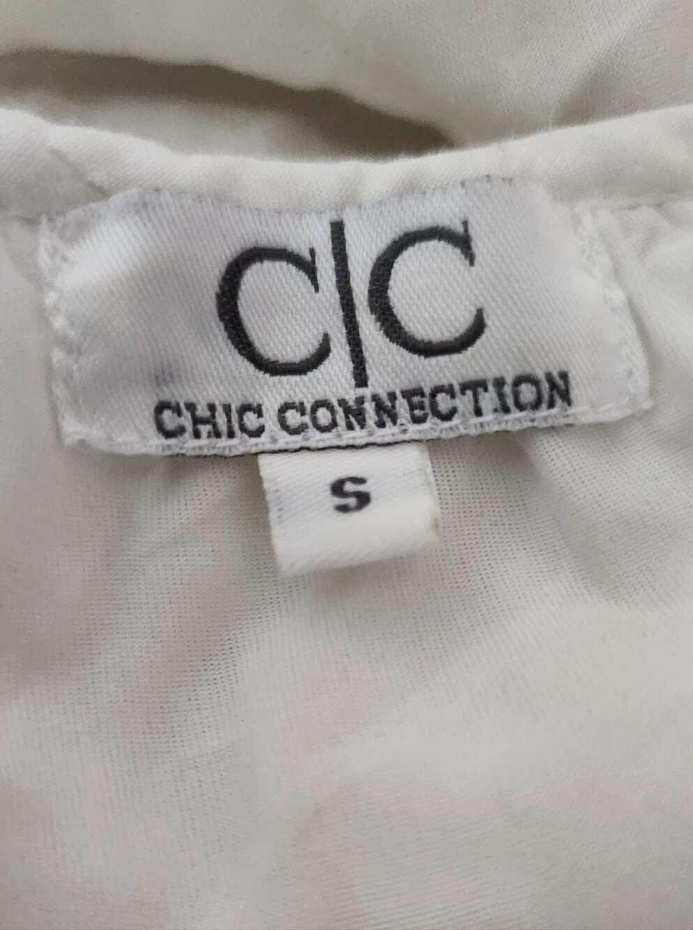 Chic Connection White Blue Embroidered Boho Peasant Dress - Picture 2 of 9